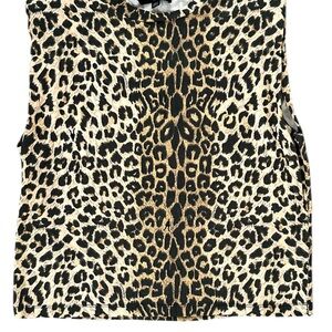 All Saints Black and Cream Boxy Muscle Tee